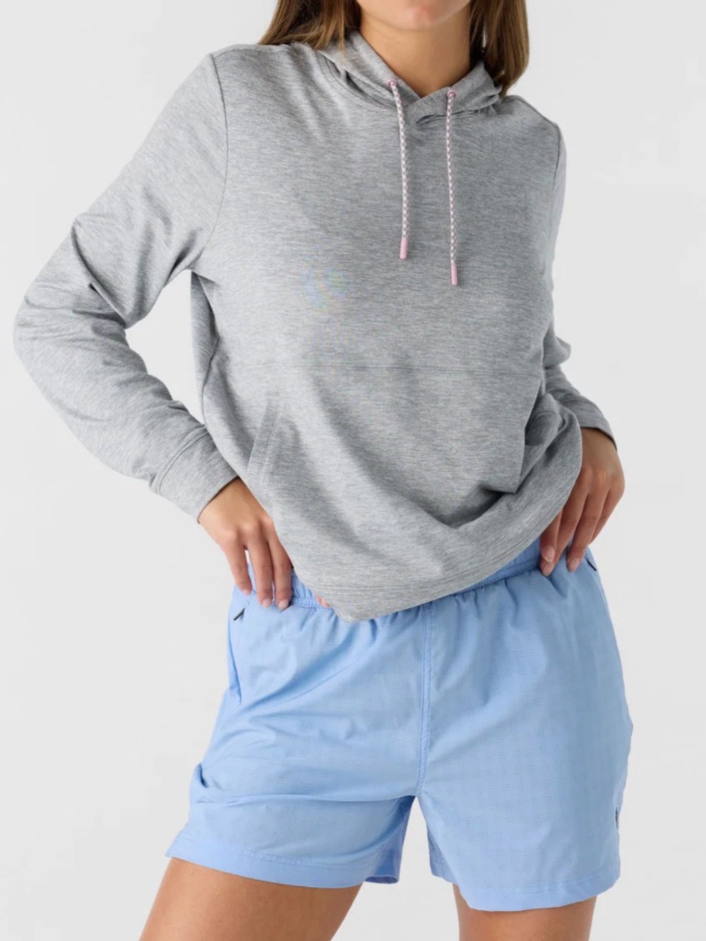 Voyager Women’s Light Blue Quick-Dry Elastic Waist Shorts Size XL